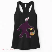 Funny Easter Bunny Eared Bigfoot Sasquatch  Women's Tank Top thumb 0