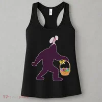 Funny Easter Bunny Eared Bigfoot Sasquatch  Women's Tank Top thumb 3