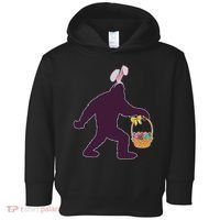 Funny Easter Bunny Eared Bigfoot Sasquatch  Toddler Hoodie thumb 0