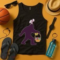 Funny Easter Bunny Eared Bigfoot Sasquatch  Tank Top thumb 4