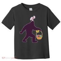 Funny Easter Bunny Eared Bigfoot Sasquatch  Toddler T-Shirt thumb 0
