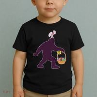 Funny Easter Bunny Eared Bigfoot Sasquatch  Toddler T-Shirt thumb 2