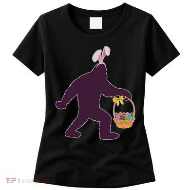 Funny Easter Bunny Eared Bigfoot Sasquatch  Women's T-Shirt