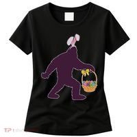 Funny Easter Bunny Eared Bigfoot Sasquatch  Women's T-Shirt thumb 0