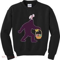 Funny Easter Bunny Eared Bigfoot Sasquatch  Kids Sweatshirt thumb 0