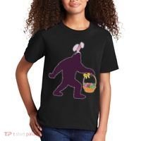 Funny Easter Bunny Eared Bigfoot Sasquatch  Kids T-Shirt thumb 2