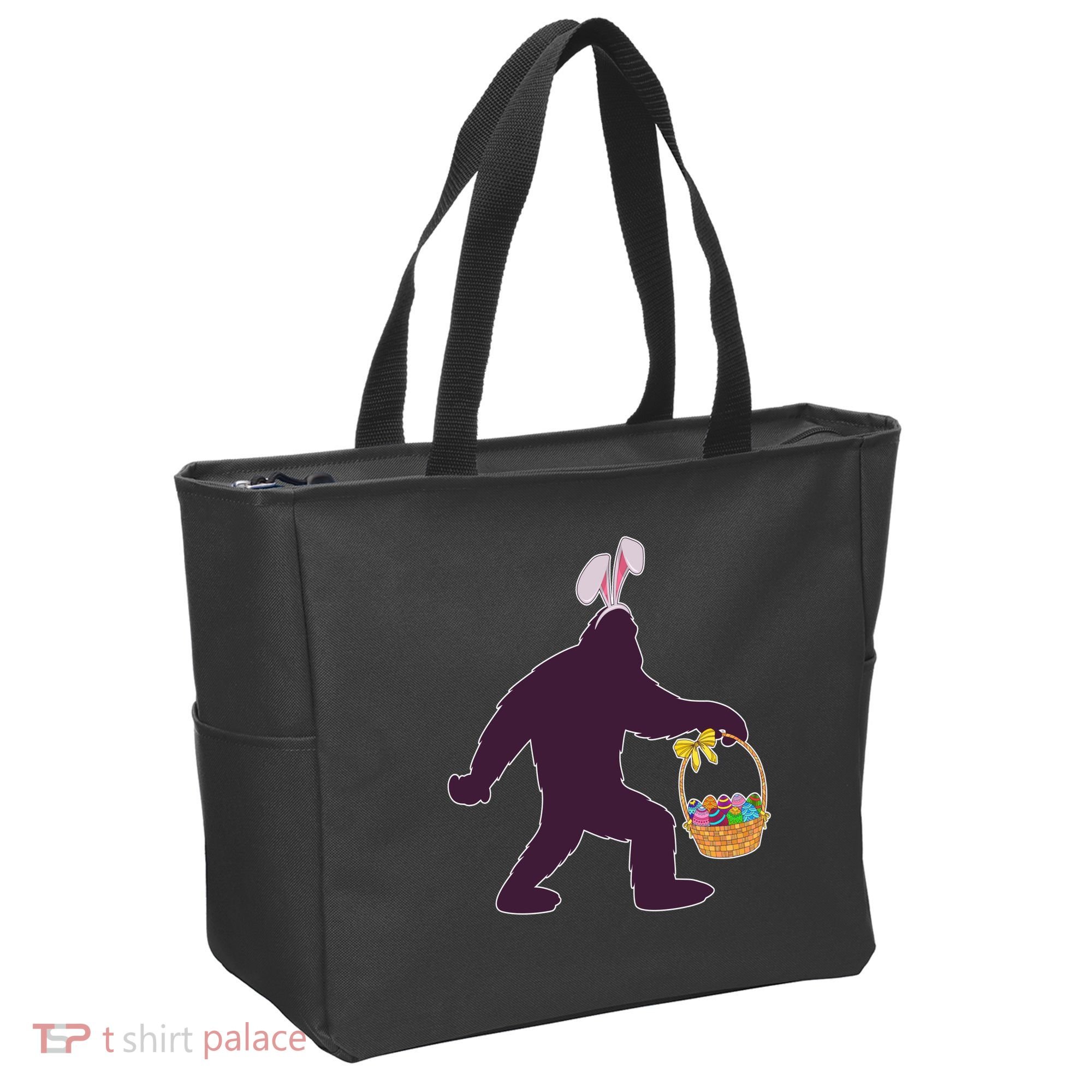 Funny Easter Bunny Eared Bigfoot Sasquatch  Tote Bag