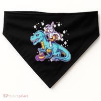Funny Easter Bunny Riding T-Rex USA-Made Doggie Bandana thumb 0