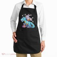 Funny Easter Bunny Riding T-Rex Apron thumb 2