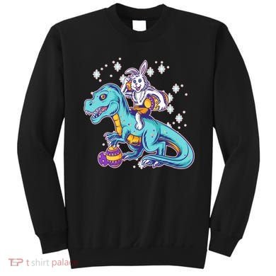 Funny Easter Bunny Riding T-Rex Sweatshirt