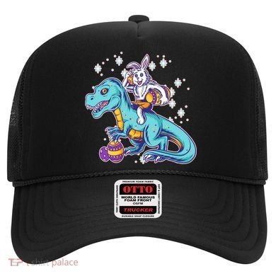Funny Easter Bunny Riding T-Rex Hat