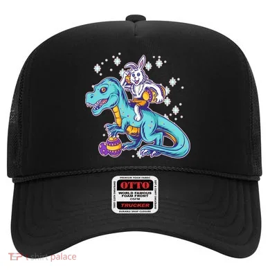 Funny Easter Bunny Riding T-Rex Hat