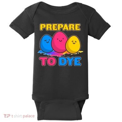 Funny Easter Prepare To Dye Baby Bodysuit