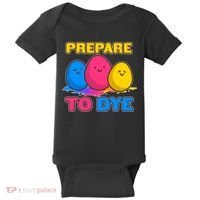 Funny Easter Prepare To Dye Baby Bodysuit thumb 0