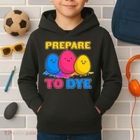 Funny Easter Prepare To Dye Kids Hoodie thumb 2