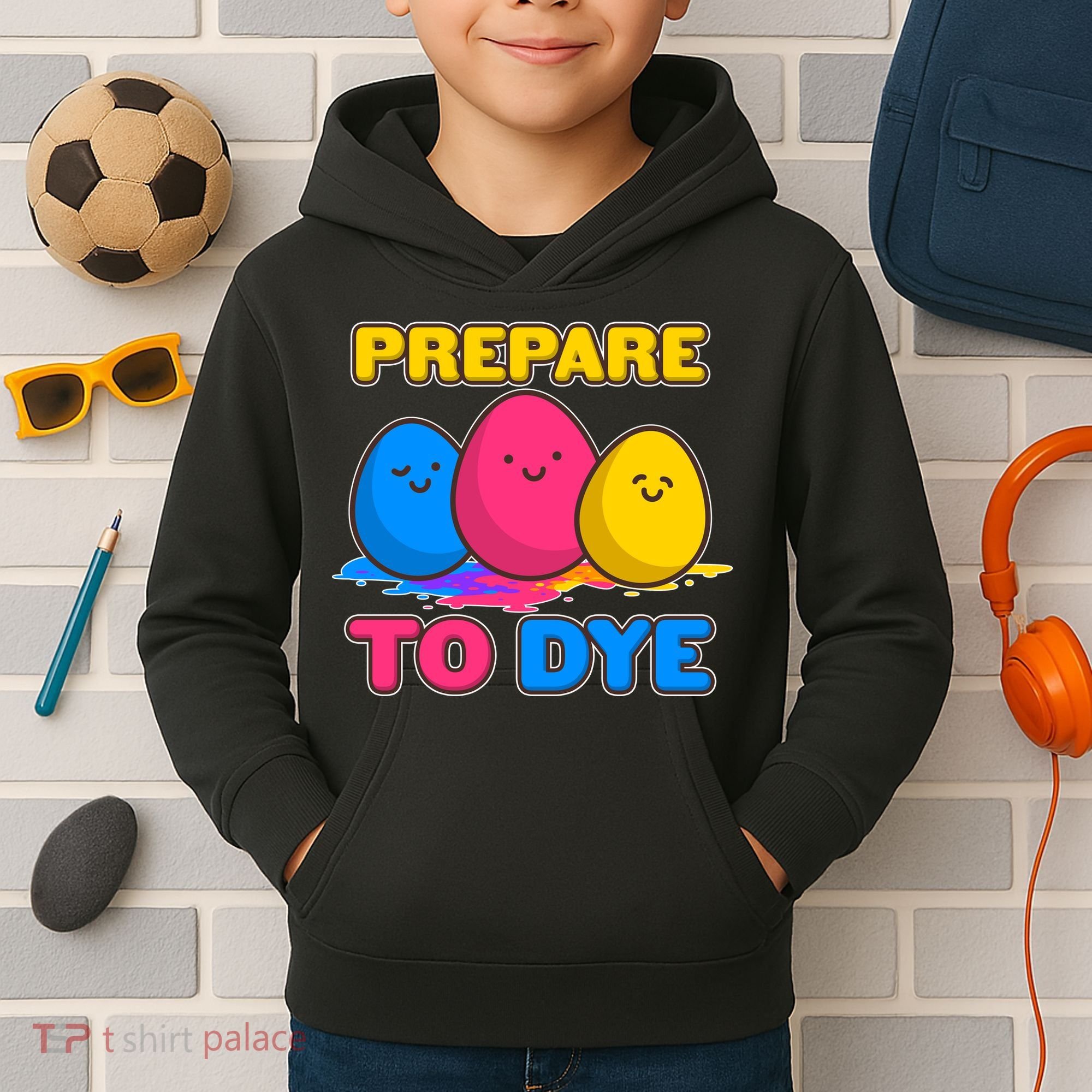 Funny Easter Prepare To Dye Kids Hoodie