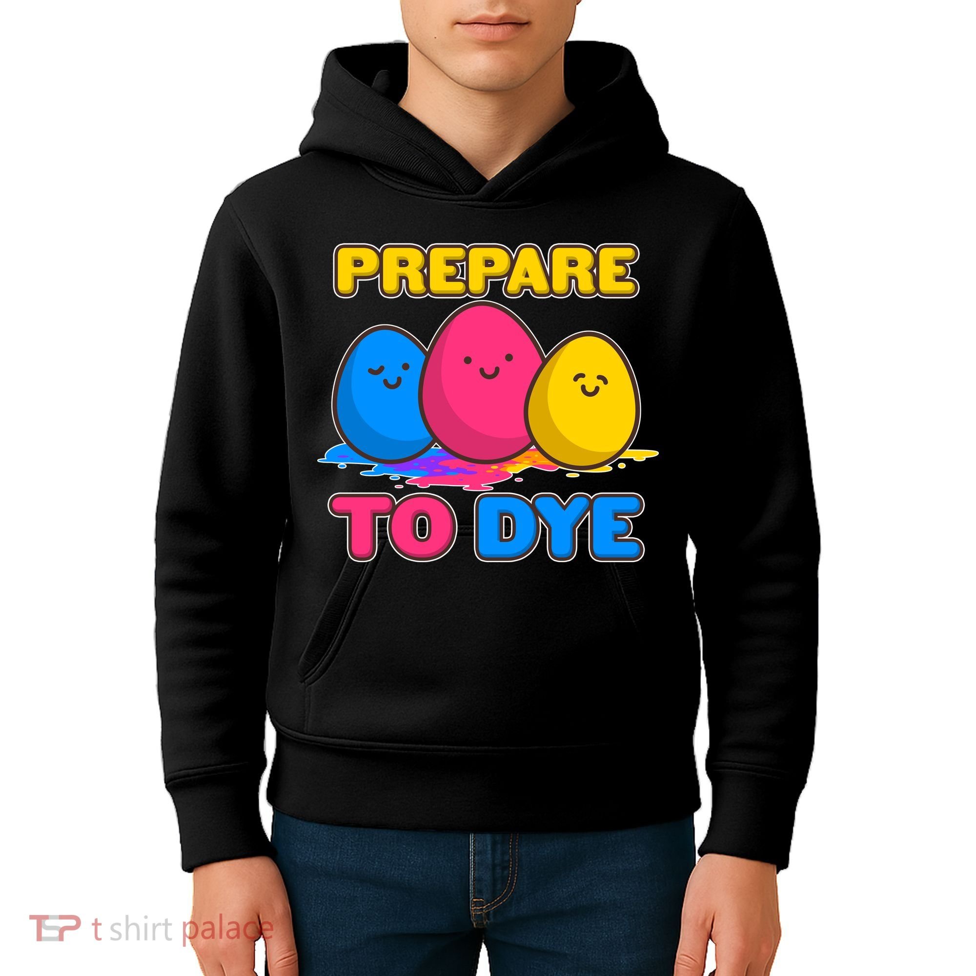 Funny Easter Prepare To Dye Kids Hoodie