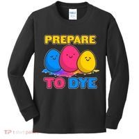 Funny Easter Prepare To Dye Kids Long Sleeve Shirt thumb 0