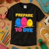 Funny Easter Prepare To Dye Kids T-Shirt thumb 3