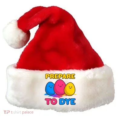 Funny Easter Prepare To Dye Santa Hat