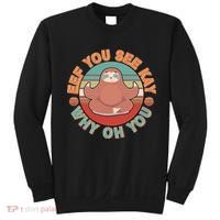 Funny Eef You See Kay Why Oh You Sloth Sweatshirt thumb 0