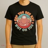 Funny Eef You See Kay Why Oh You Sloth T-Shirt thumb 3