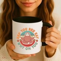 Funny Eef You See Kay Why Oh You Sloth Coffee Mug thumb 3