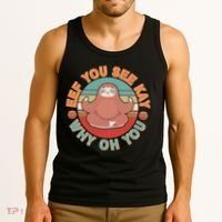 Funny Eef You See Kay Why Oh You Sloth Tank Top thumb 3