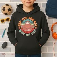 Funny Eef You See Kay Why Oh You Sloth Kids Hoodie thumb 2