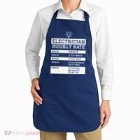 Funny Electrician Hourly Rate List Apron thumb 2