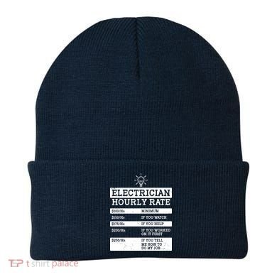 Funny Electrician Hourly Rate List Beanie