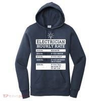Funny Electrician Hourly Rate List Women's Hoodie thumb 0