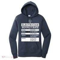 Funny Electrician Hourly Rate List Women's Hoodie thumb 0