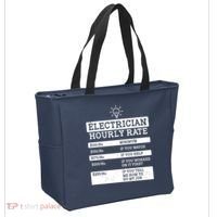 Funny Electrician Hourly Rate List Tote Bag thumb 2