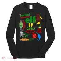 Funny Elf Santa Knows Him Christmas Long Sleeve Shirt thumb 0