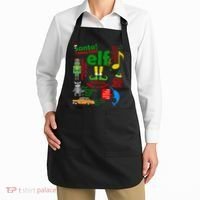 Funny Elf Santa Knows Him Christmas Apron thumb 2