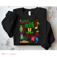 Funny Elf Santa Knows Him Christmas Sweatshirt thumb 2
