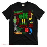 Funny Elf Santa Knows Him Christmas T-Shirt thumb 0