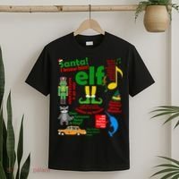 Funny Elf Santa Knows Him Christmas T-Shirt thumb 2