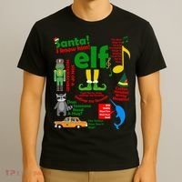 Funny Elf Santa Knows Him Christmas T-Shirt thumb 3