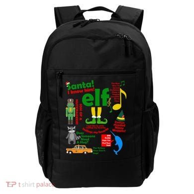 Funny Elf Santa Knows Him Christmas Backpack