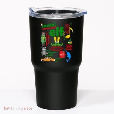 Funny Elf Santa Knows Him Christmas Tumbler