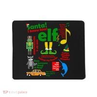 Funny Elf Santa Knows Him Christmas Mousepad thumb 0