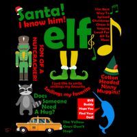 Funny Elf Santa Knows Him Christmas Mousepad thumb 1