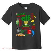 Funny Elf Santa Knows Him Christmas Toddler T-Shirt thumb 0