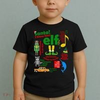 Funny Elf Santa Knows Him Christmas Toddler T-Shirt thumb 2