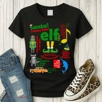 Funny Elf Santa Knows Him Christmas Women's T-Shirt thumb 3