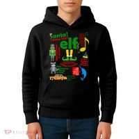 Funny Elf Santa Knows Him Christmas Kids Hoodie thumb 4