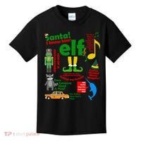 Funny Elf Santa Knows Him Christmas Kids T-Shirt thumb 0