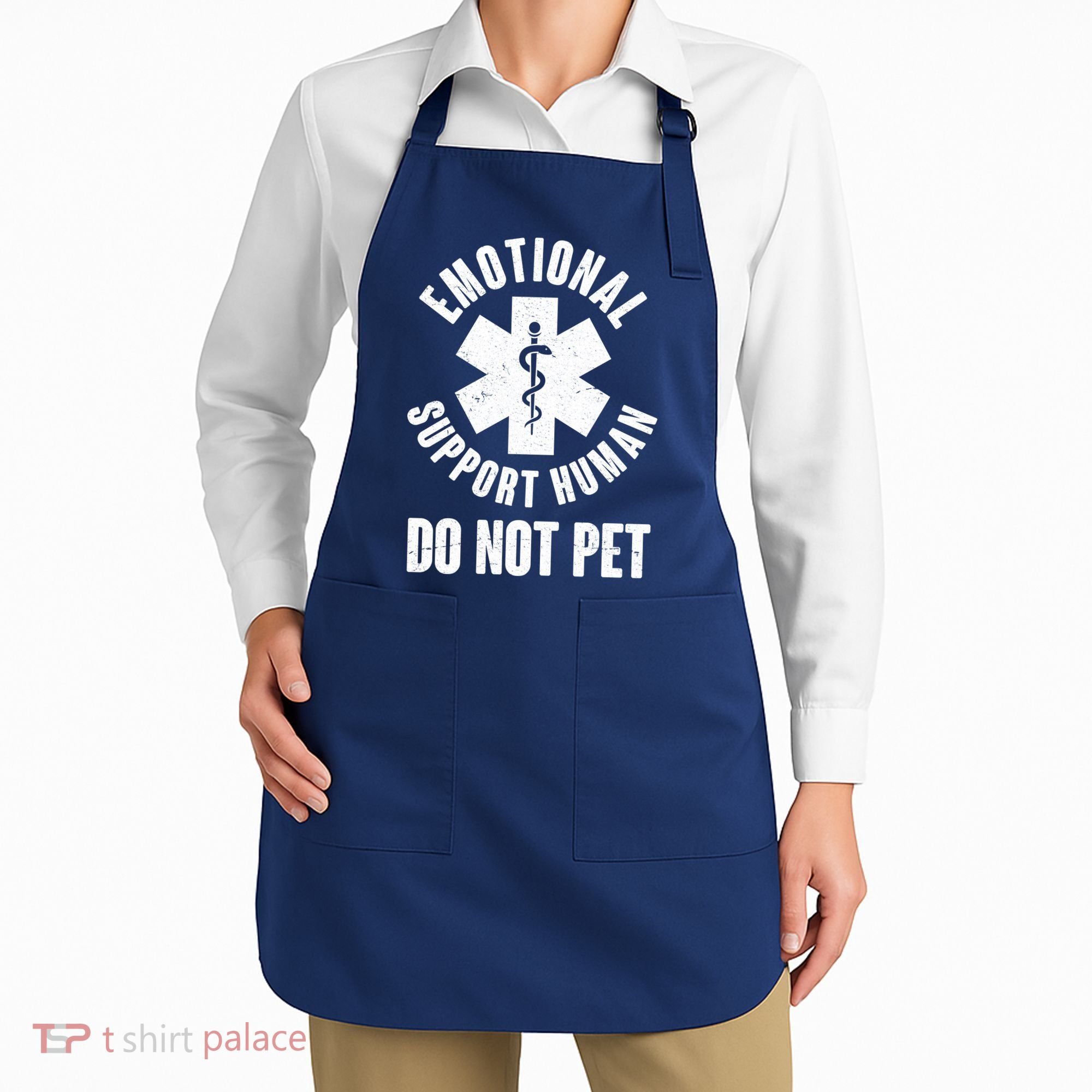 Funny Emotional Support Human Do No Pet Apron